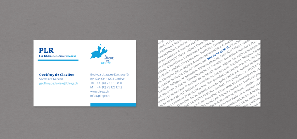 Visuel des business cards