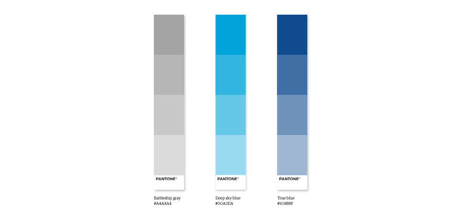 Palette de couleurs de la papeterie