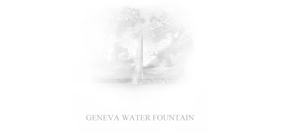 The iconic water fountain of Geneva adapted to the design