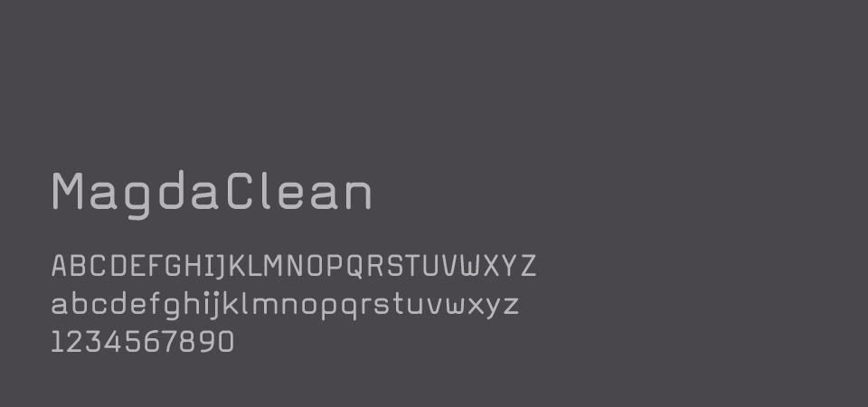 Font for text in grey