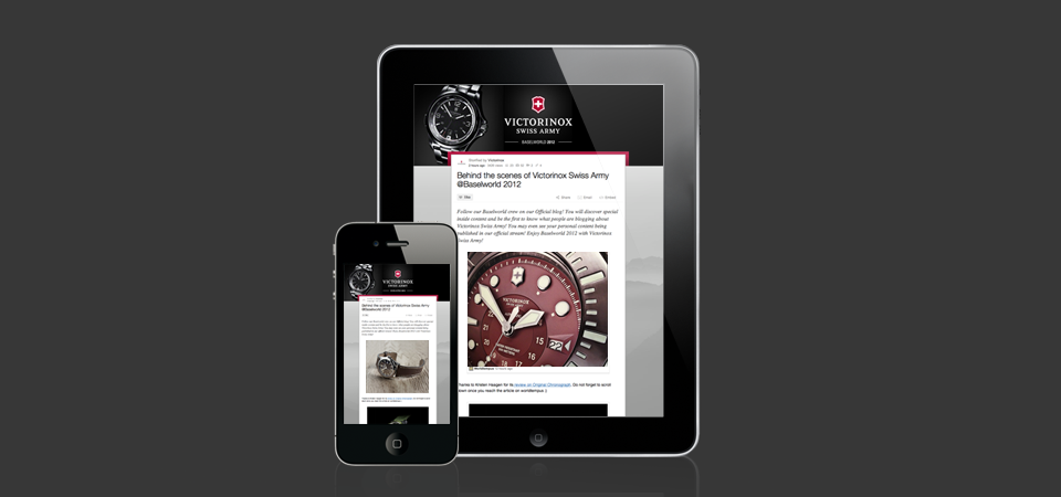 Visuel de Storify sur iPad