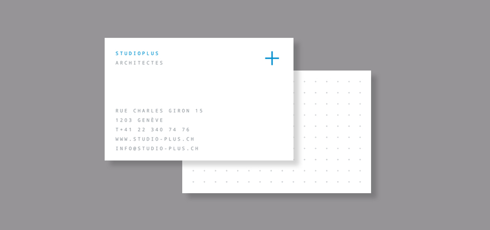 Corporate identity on business cards