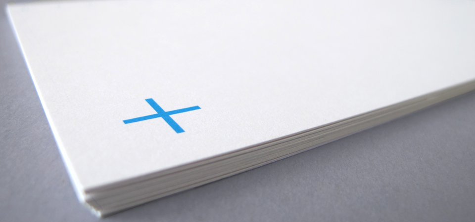 Detail of the Corporate identity on stationery product