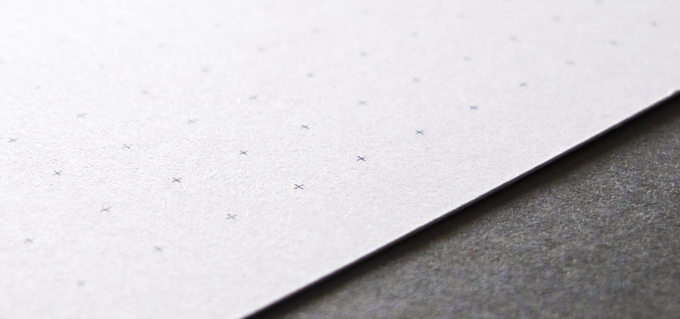 Detail of the Corporate identity on stationery product