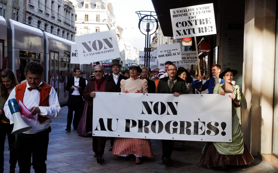 People protesting