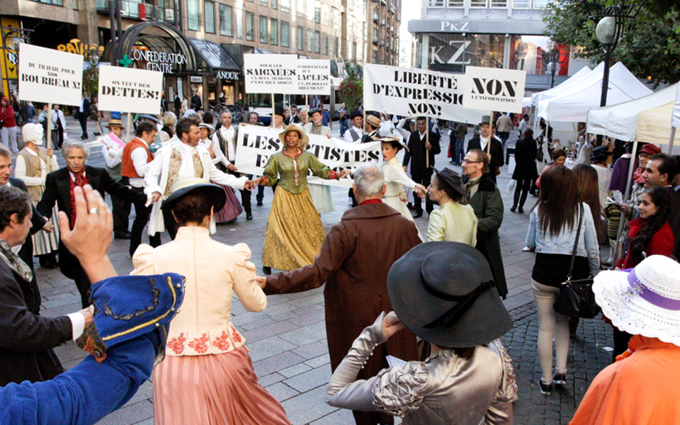 People protesting