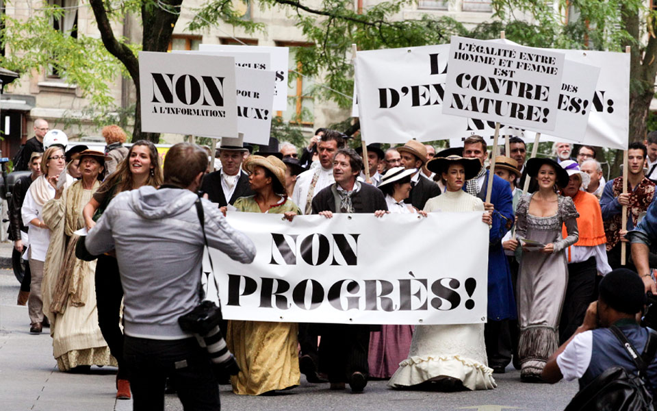 People protesting