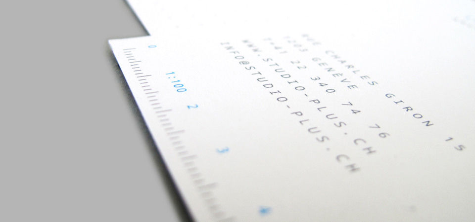 Detail of the Corporate identity on stationery product