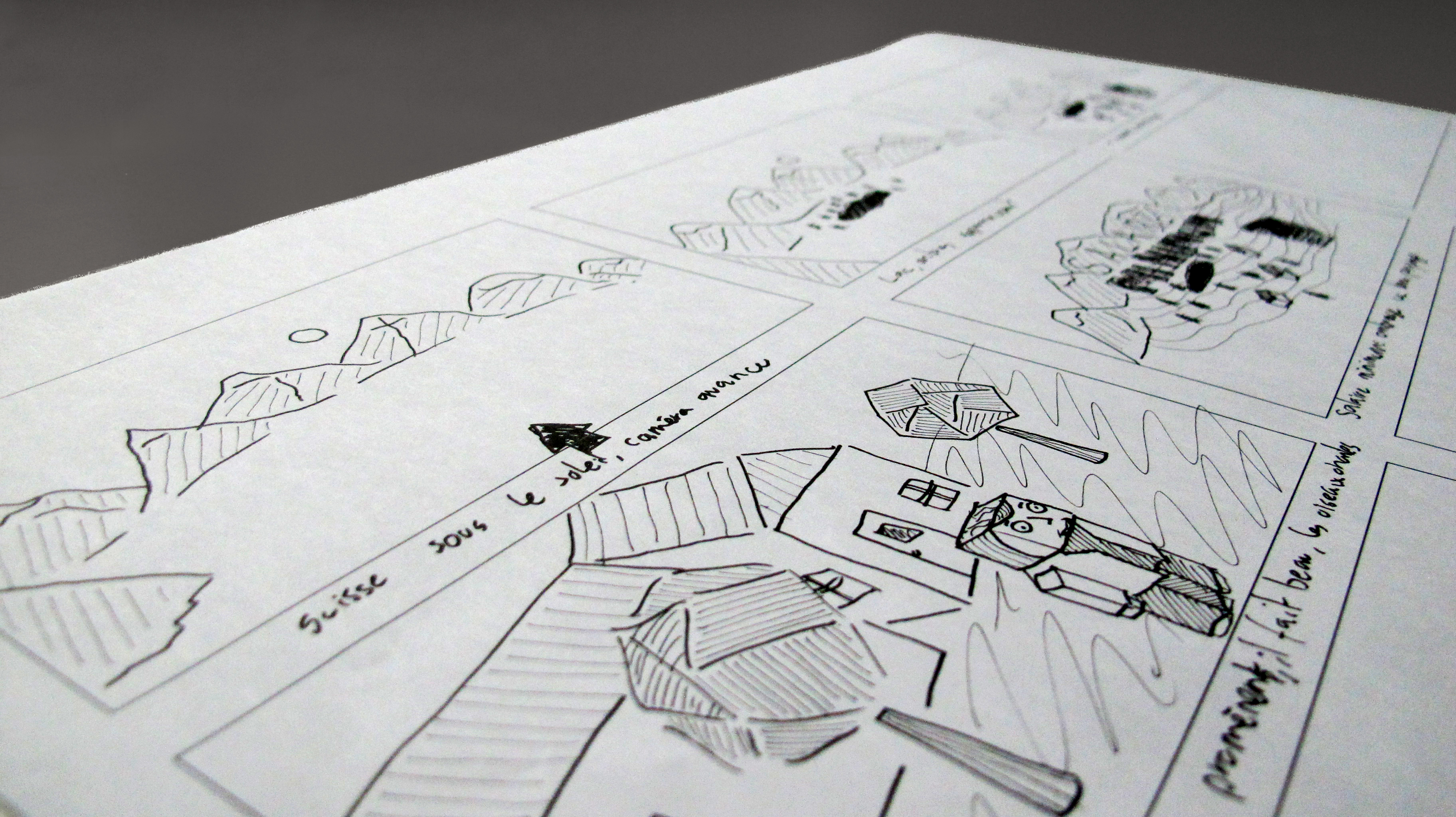 Storyboard of the short movie for the No to minimum wage political campaign