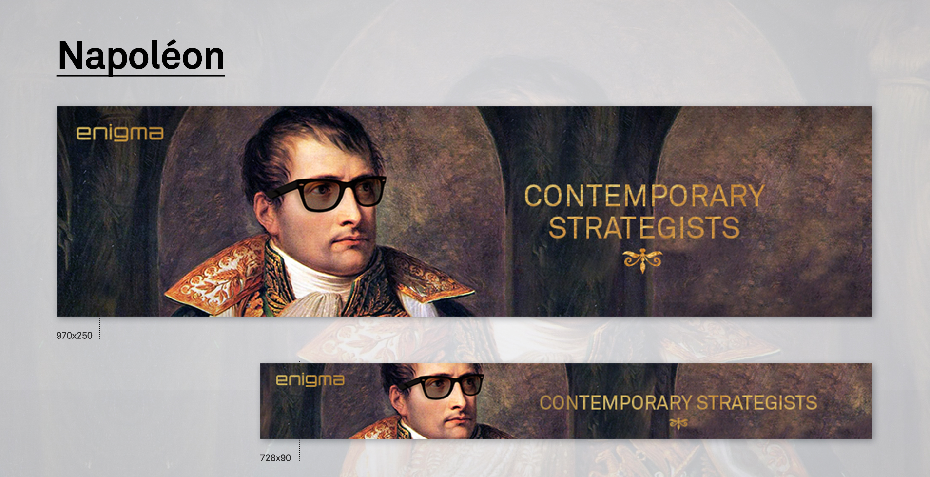 Online banner on Napoleon