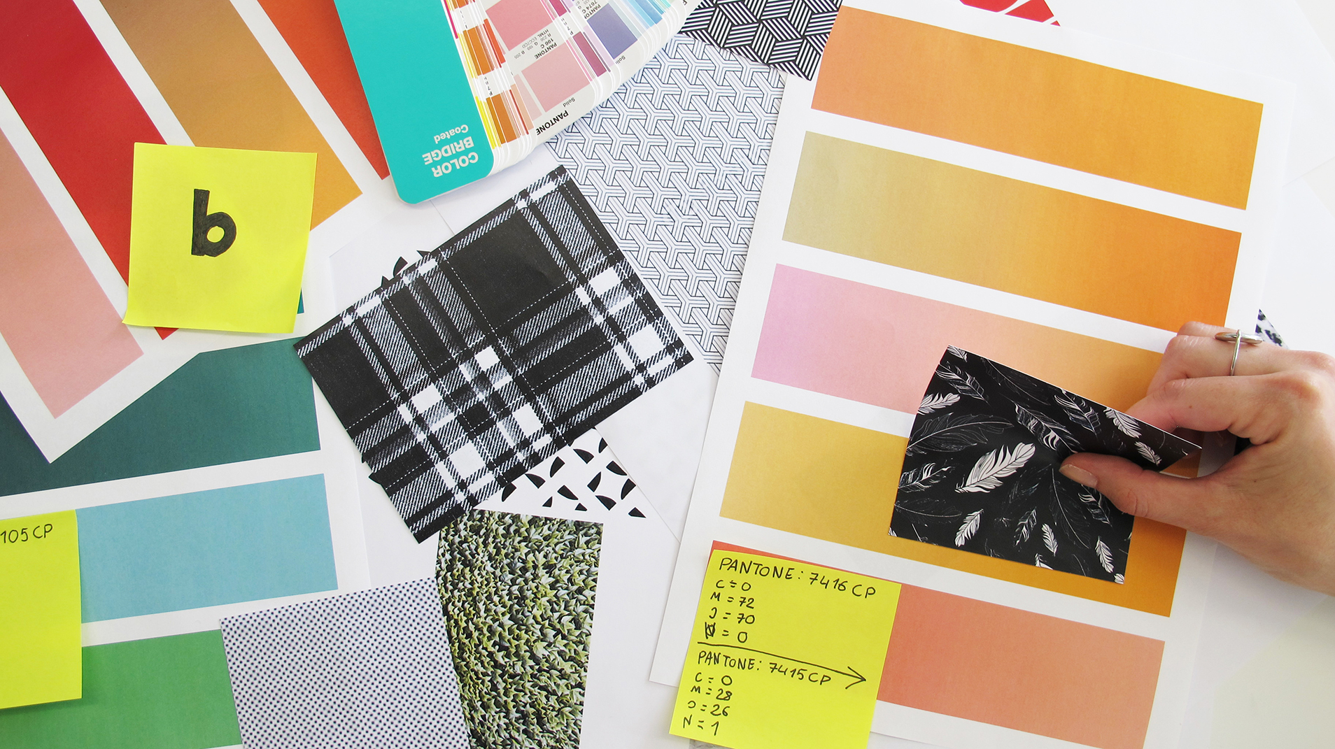 Colours and patterns for leaflets