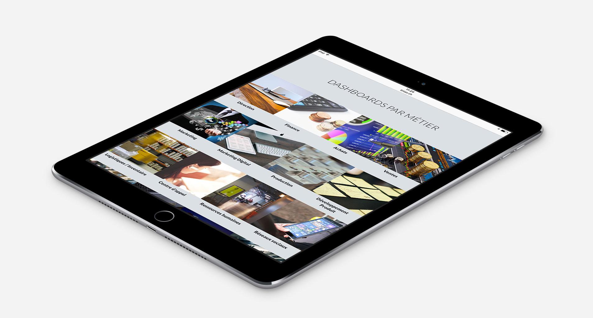 Visual der neuen Lintao Website auf dem iPad