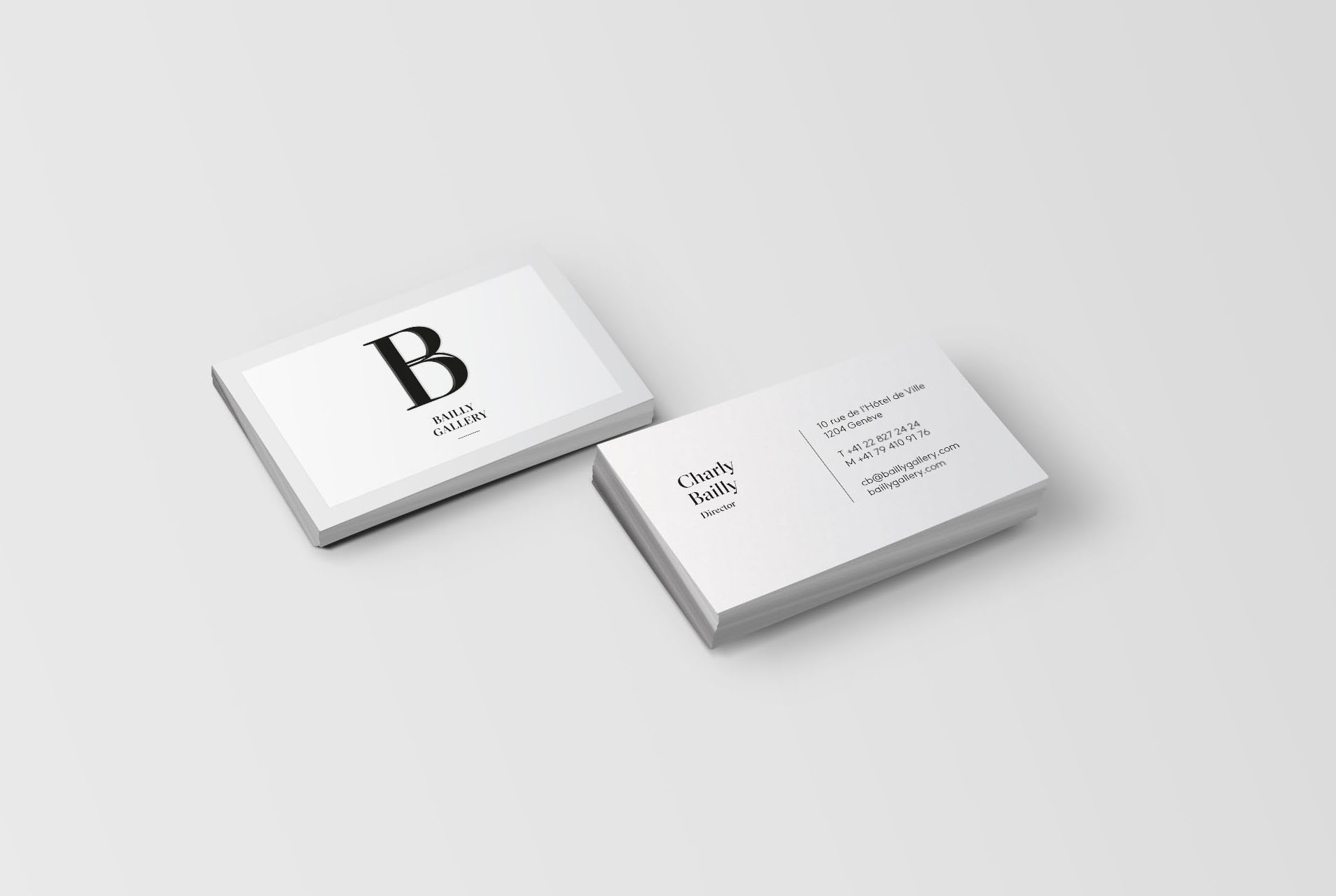 Bailly Gallery Business cards