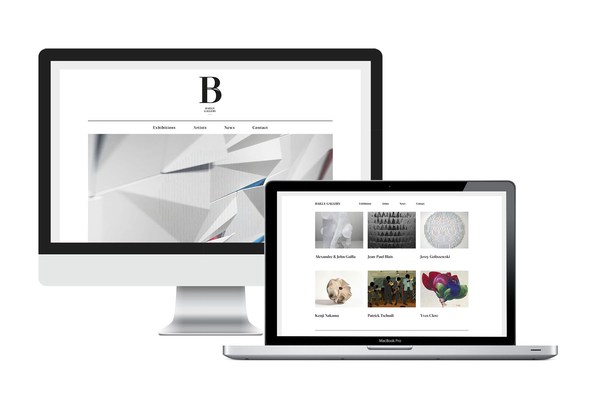 Die neue Website der Bailly Gallery