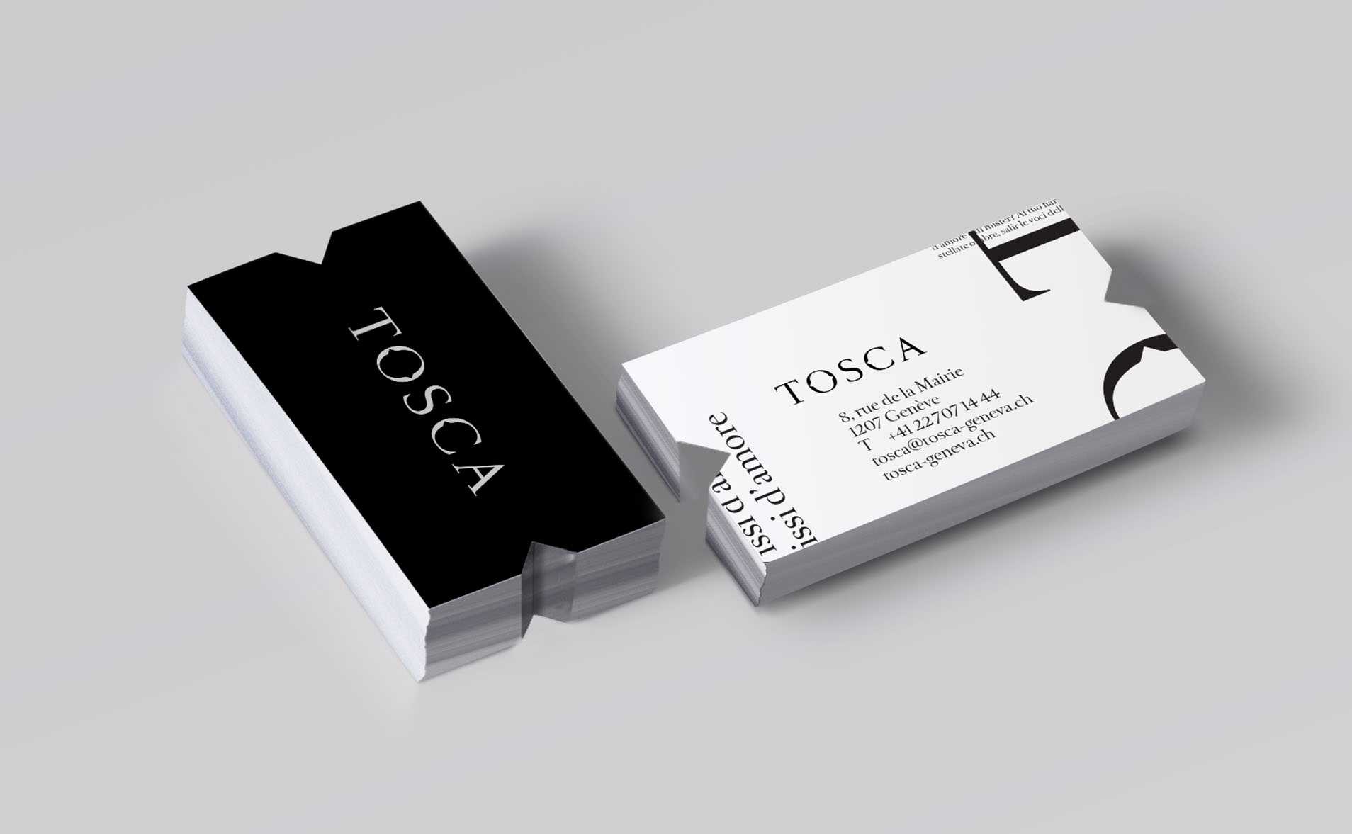 Cartes de visite Tosca