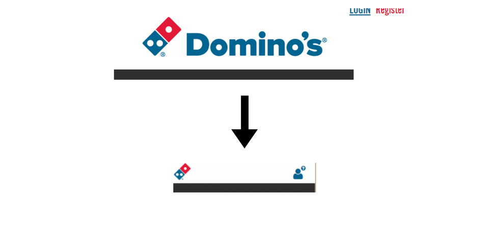 Logo responsive: l'exemple de Domino's Pizza