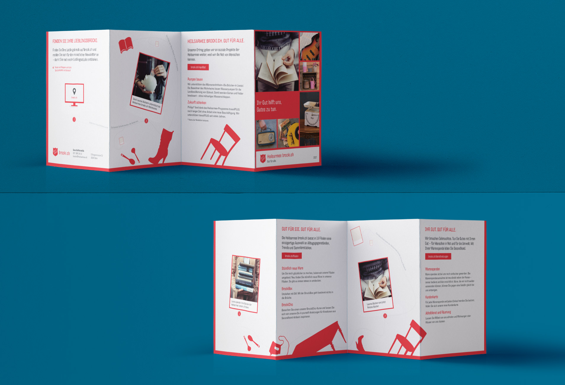 05 Heilsarmee Imagebro B2C Case Study Brochure folded