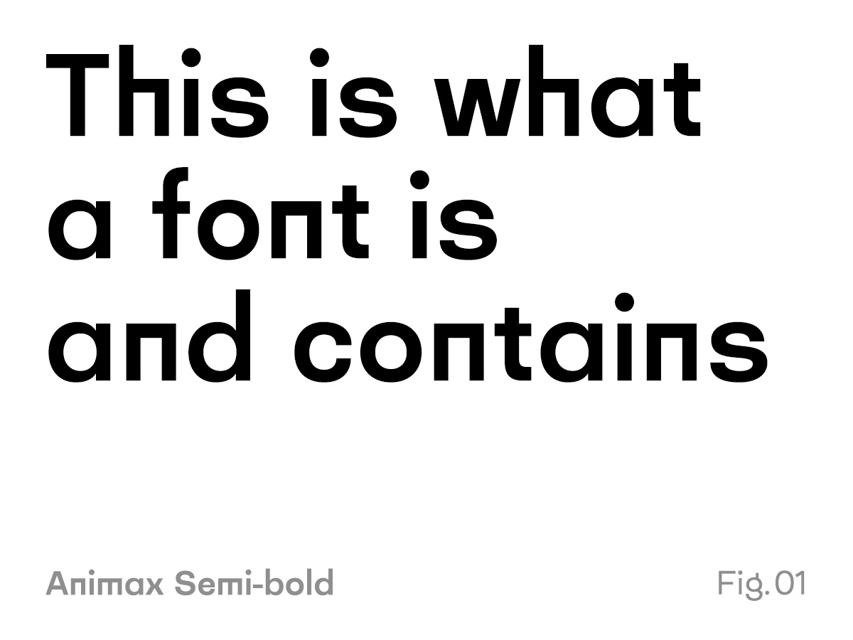 What's a font in Type Design?