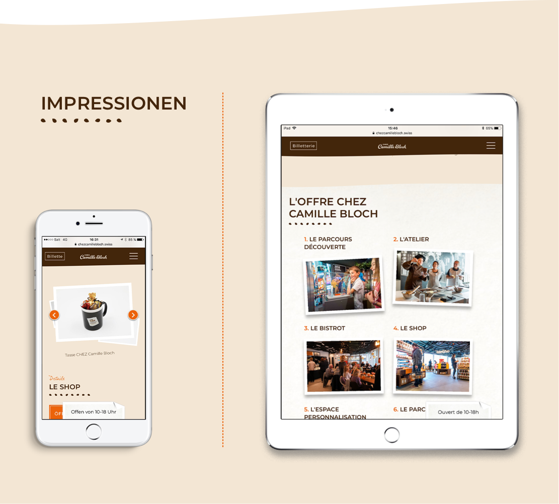 impressionen website CB