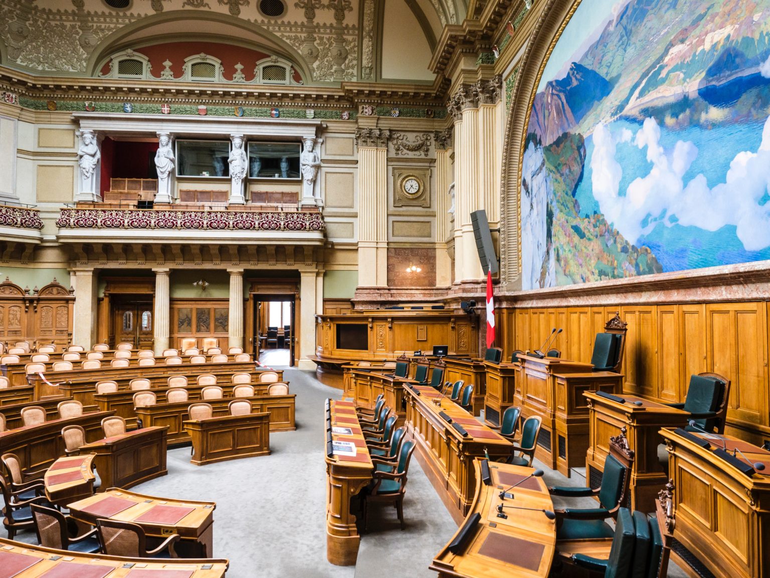 Picture of federal palace Switzerland, inside